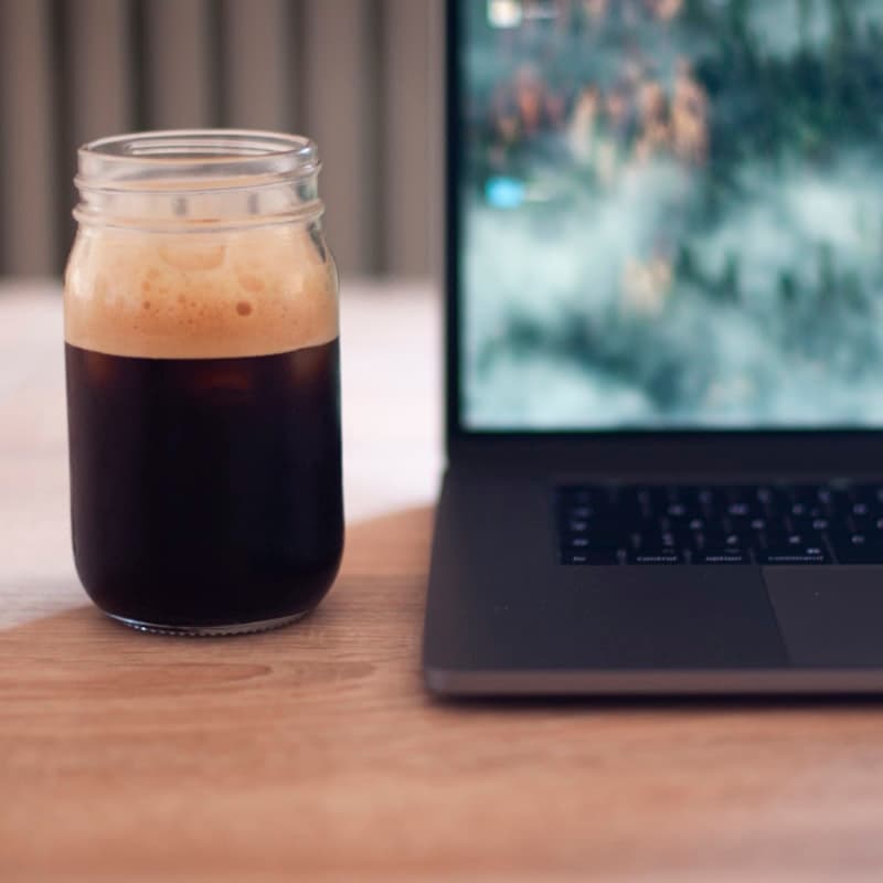 Coastal cold brew coffee bottle